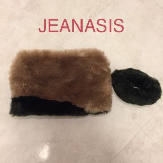 ジーナシス(JEANASIS)の最終値下げ ❗️JEANASIS ファーバッグ クラッチ(クラッチバッグ)