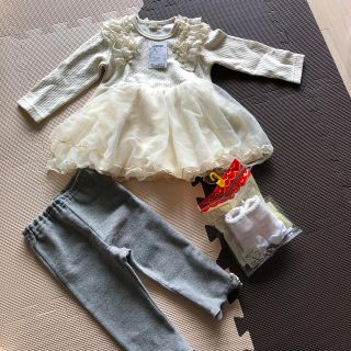 キッズズー(kid’s zoo)のベビー服80cm セット売り(ワンピース)