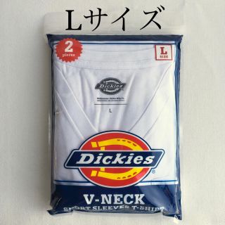 ディッキーズ(Dickies)のディッキーズ 胸ポケットVネック 半袖 Tシャツ ２枚組 ホワイト L(Tシャツ/カットソー(半袖/袖なし))