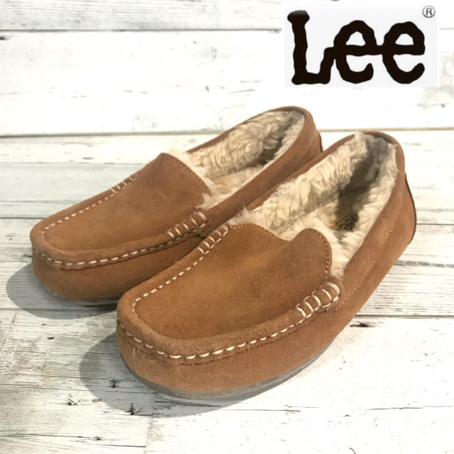 Lee(リー)のLee リー スェード ムートン モカシン キャメル M レディースの靴/シューズ(スリッポン/モカシン)の商品写真