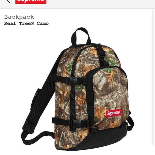 supreme  backpack real tree camo