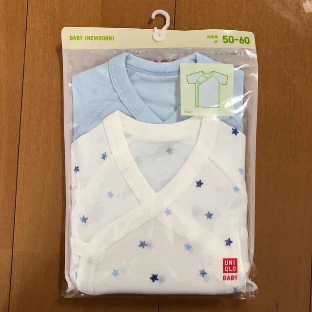 UNIQLO(ユニクロ)の短肌着 ユニクロ 新品未使用 赤ちゃん baby 50-60 キッズ/ベビー/マタニティのベビー服(~85cm)(肌着/下着)の商品写真