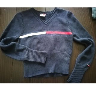 トミーヒルフィガー(TOMMY HILFIGER)のネイビー ニット(ニット)