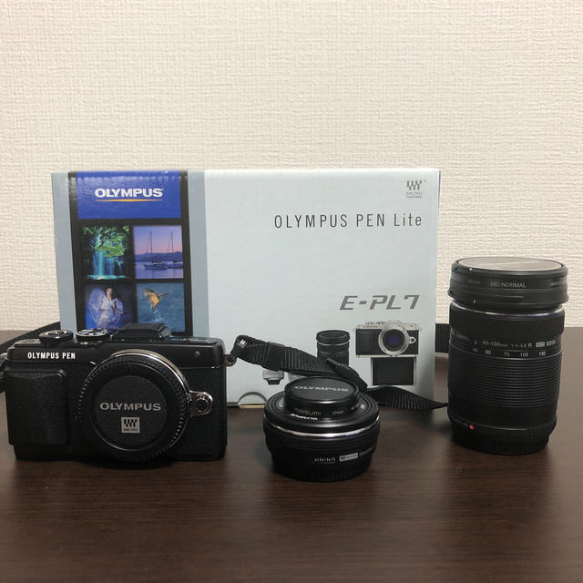 美品》OLYMPUS PEN Lite E-PL7 EZダブルズームキット - www ...