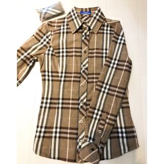 バーバリーブルーレーベル(BURBERRY BLUE LABEL)のバーバリー　ブラウス　38(シャツ/ブラウス(半袖/袖なし))