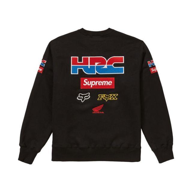 S supreme honda fox racing crewneck