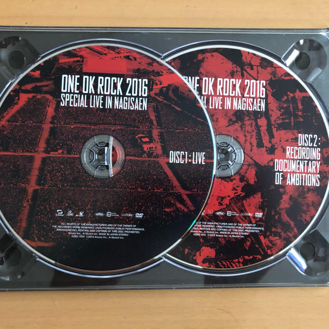 ONE OK ROCK(ワンオクロック)のONE OK ROCK2016 SPECIAL LIVE IN NAGISAEN エンタメ/ホビーのDVD/ブルーレイ(ミュージック)の商品写真