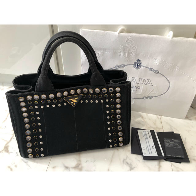 PRADA カナパ　プラダ　ビジュートートバッグ