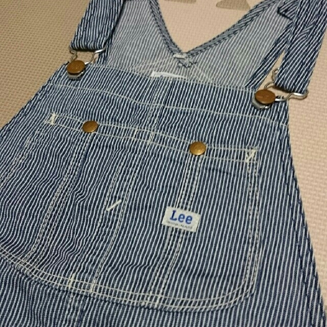 Lee(リー)のLee ジャンパースカート ヒッコリー 140 CIAOPANIC TYPY☆  キッズ/ベビー/マタニティのキッズ服女の子用(90cm~)(スカート)の商品写真