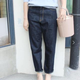 スローブイエナ(SLOBE IENA)の【美品】LE denim straight セルビッチ(デニム/ジーンズ)