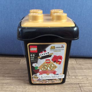 レゴ(Lego)のLEGO レゴ 4105 50周年限定 バケツ ゴールドブロック付 新品未開封(知育玩具)