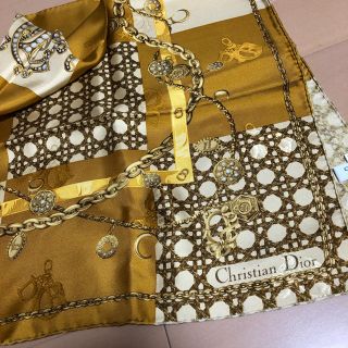 クリスチャンディオール(Christian Dior)のChristian dior 🎗ヴィンテージ スカーフ(バンダナ/スカーフ)