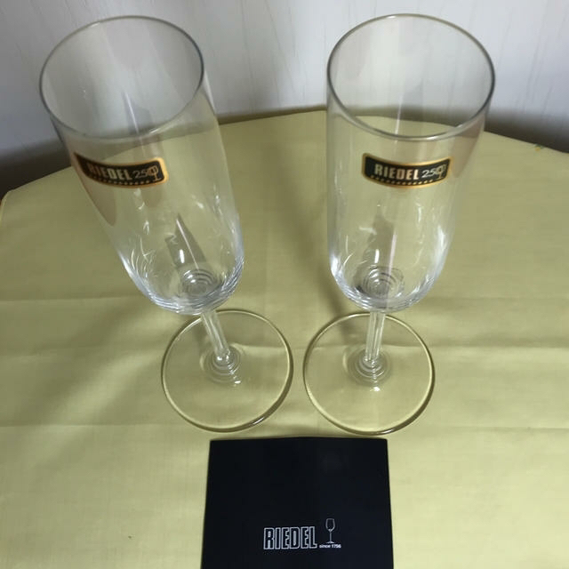 RIEDEL(リーデル)の未使用 リーデル シャンパンワイングラス２脚セット インテリア/住まい/日用品のキッチン/食器(アルコールグッズ)の商品写真