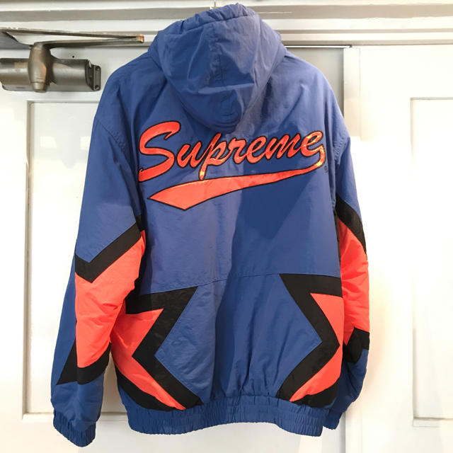 Supreme stars puffy jacket L Blue