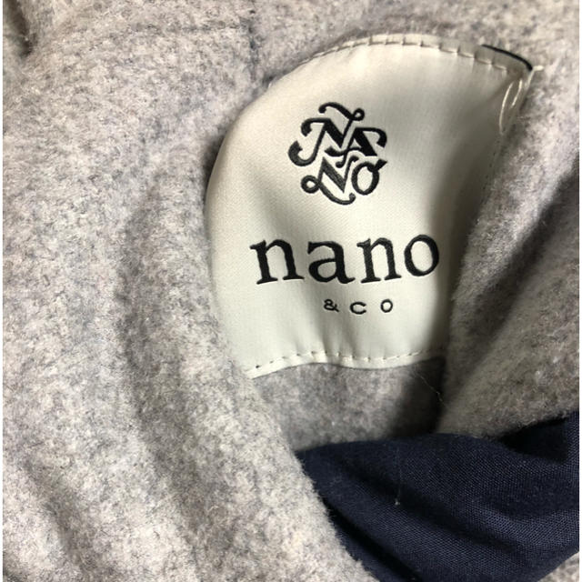 nano・universe(ナノユニバース)の美品 ナノユニバース ダブルフェイス ガウンコート 36 レディースのジャケット/アウター(ガウンコート)の商品写真