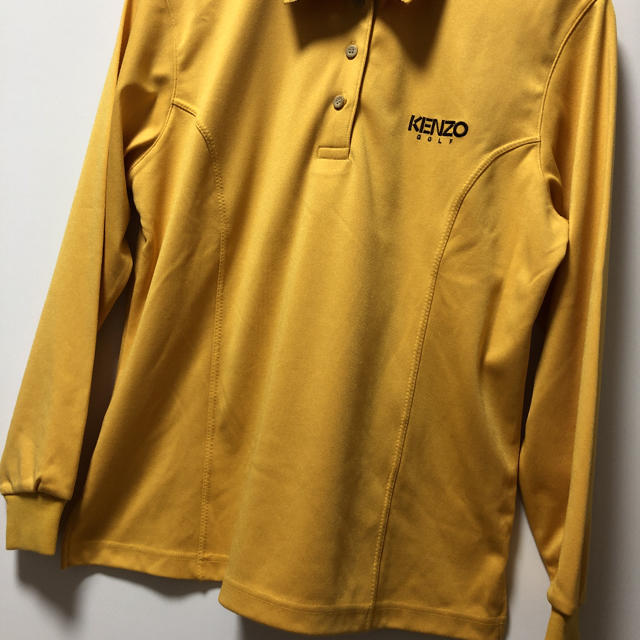 90s KENZO GOLF 薄手 スラックス パンツ レモンカラー 黄色 88