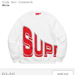 シュプリーム(Supreme)のsupreme side arc crewneck シュプリーム　sサイズ(スウェット)