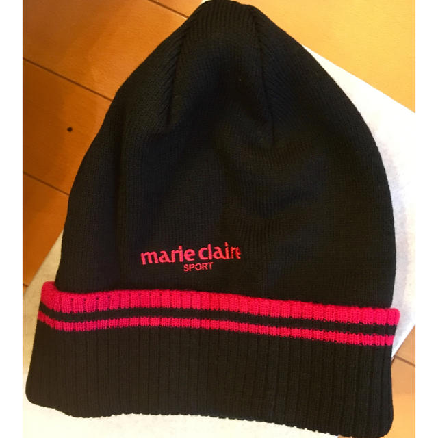 Marie Claire(マリクレール)の【新品未使用】ニット帽（フリーサイズ） スポーツ/アウトドアのゴルフ(その他)の商品写真