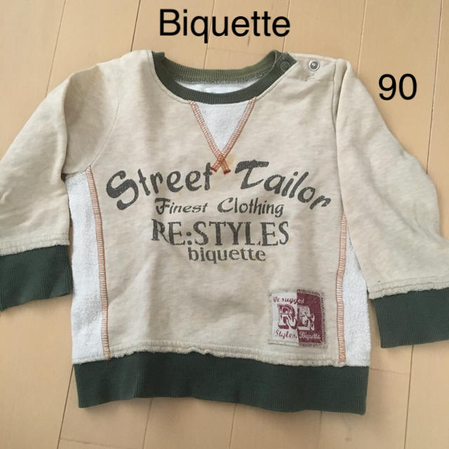 Biquette(ビケット)の90 Biquette トレーナー キッズ/ベビー/マタニティのキッズ服男の子用(90cm~)(Tシャツ/カットソー)の商品写真