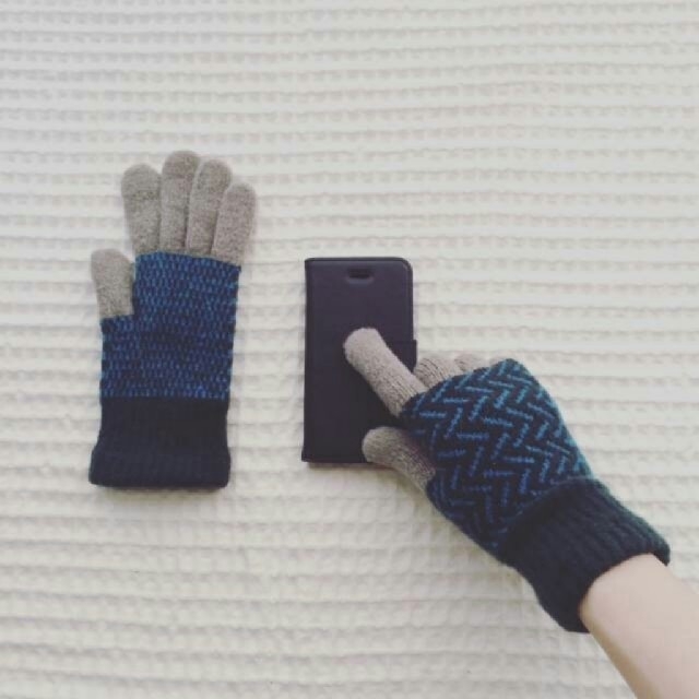 MUJI (無印良品)(ムジルシリョウヒン)のテスタバ TOUCH GLOVE 手袋 日本製  男女兼用 スマホ対応 レディースのファッション小物(手袋)の商品写真