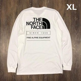 ザノースフェイス(THE NORTH FACE)のノースフェイス 長袖Tシャツ1966バックプリント(XL)白黒 180902(Tシャツ/カットソー(七分/長袖))