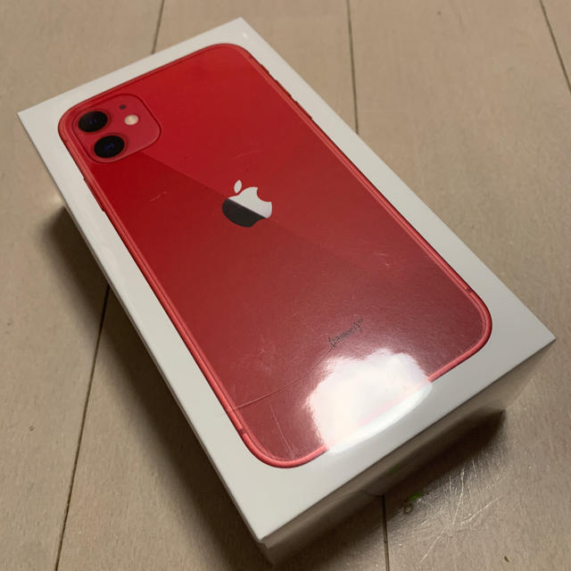 新品未開封 simフリー iPhone11 64GB RED