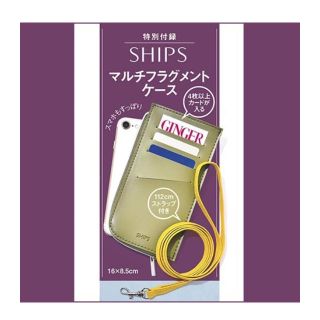 シップス(SHIPS)のGINGER ジンジャー 2019年 11月SHIPS　マルチフラグメントケース(ファッション)