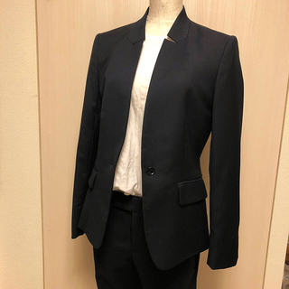 スーツカンパニー(THE SUIT COMPANY)のTHE SUIT COMPANY パンツスーツ ネイビー 3点セット 38 M(スーツ)