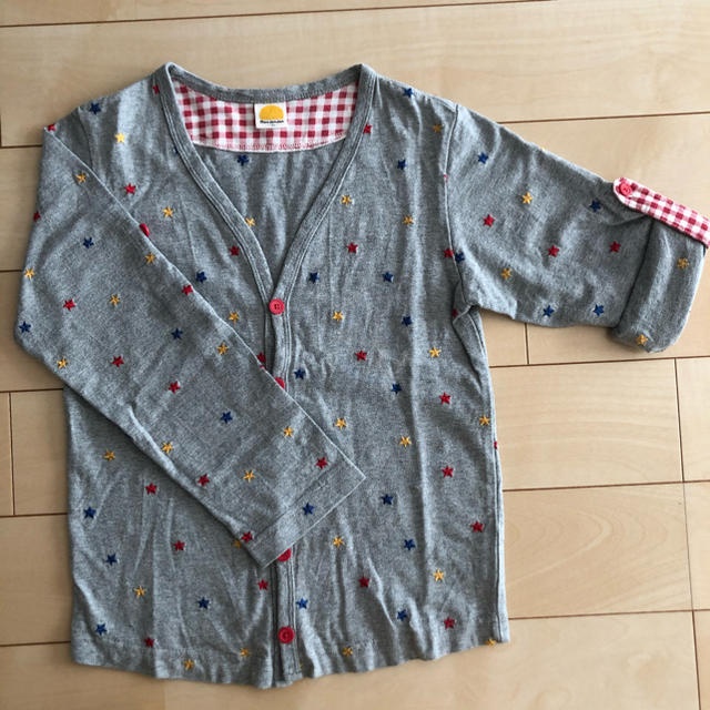 mou jon jon(ムージョンジョン)のmou jon jon ムージョンジョン　カーディガン　120cm キッズ/ベビー/マタニティのキッズ服男の子用(90cm~)(カーディガン)の商品写真