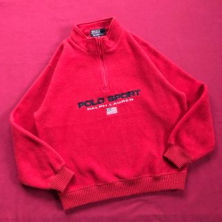 POLO RALPH LAUREN - 90s POLOSPORT ハーフジップ フリース ポロ ...