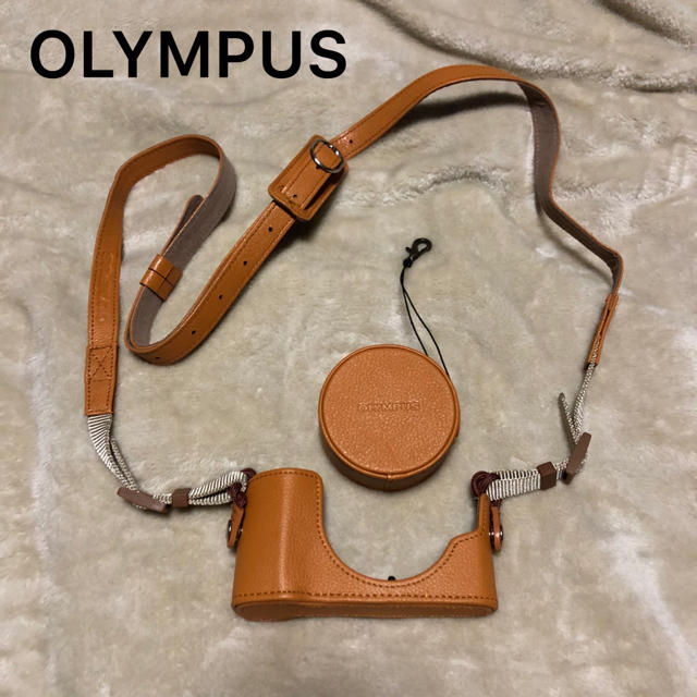 OLYMPUSの一眼レフケース　茶レザー　美品