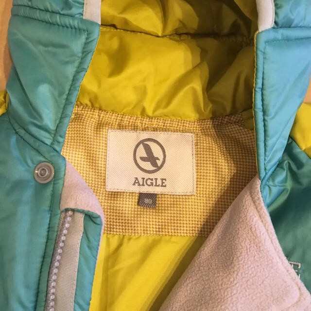 AIGLE(エーグル)の〔美品〕AIGLE ジャンプスーツ キッズ/ベビー/マタニティのベビー服(~85cm)(カバーオール)の商品写真