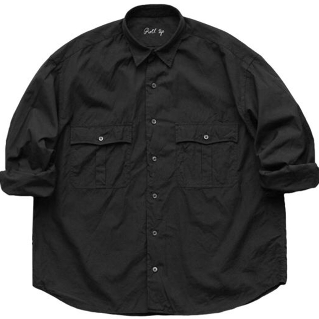 Porter Classic ROLL UP DOT SHIRT BLACK 1