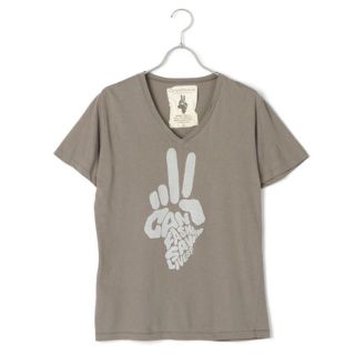 ビームス(BEAMS)のオムニピース アメリカ Tシャツ Vネック カーキ ハリウッド ロックンロール(Tシャツ/カットソー(半袖/袖なし))