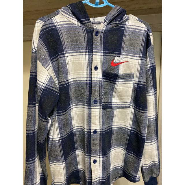 supreme NIKE Plaid Hooded Sweatshirt