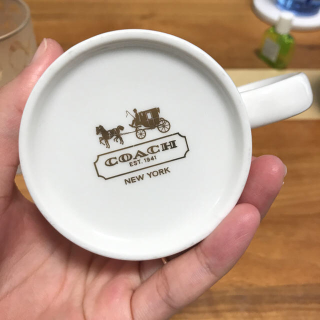 COACH(コーチ)の【使用品】コーチ　ペアグラス&マグカップ インテリア/住まい/日用品のキッチン/食器(グラス/カップ)の商品写真