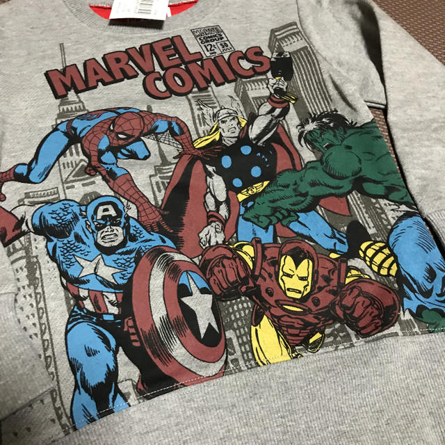 MARVEL(マーベル)の新品♡マザウェイズ　marvelトレーナー　120 キッズ/ベビー/マタニティのキッズ服男の子用(90cm~)(Tシャツ/カットソー)の商品写真