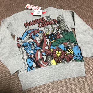 マーベル(MARVEL)の新品♡マザウェイズ　marvelトレーナー　120(Tシャツ/カットソー)