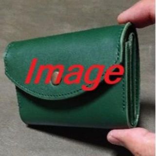 【shin8様専用】ミニ財布（緑）(折り財布)