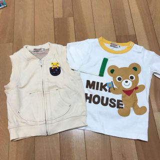 ミキハウス(mikihouse)のミキハウス ベスト 長袖シャツ 80(シャツ/カットソー)