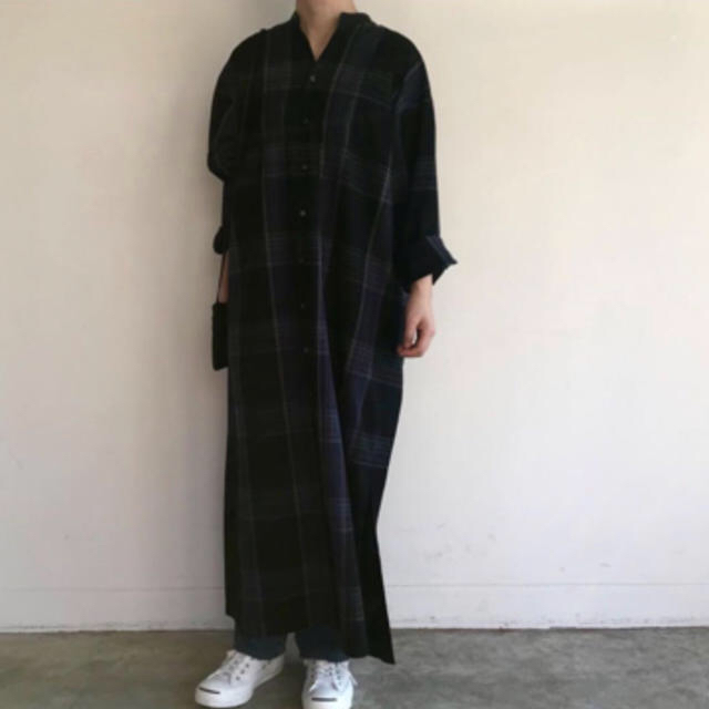 BEAMS(ビームス)のBEAMS 2019 AURALEE チェック マキシワンピース レディースのワンピース(ロングワンピース/マキシワンピース)の商品写真