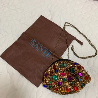 サンティ(SANTI)のサンティ　ビジュークラッチバッグ美品　Fuuuuumi様専用(クラッチバッグ)