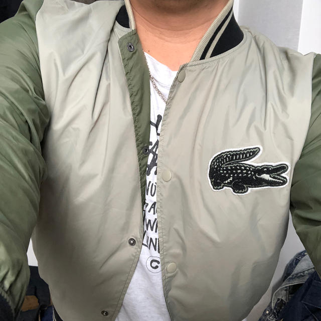 メンズLACOSTE LIVE 52size ナイロンジャケット