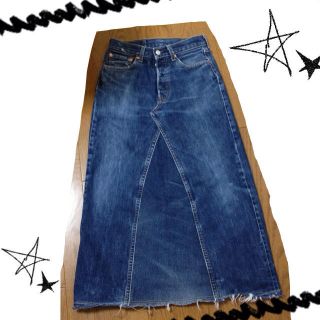 リーバイス(Levi's)のリーバイス☆リメイクマキシスカート(ロングスカート)