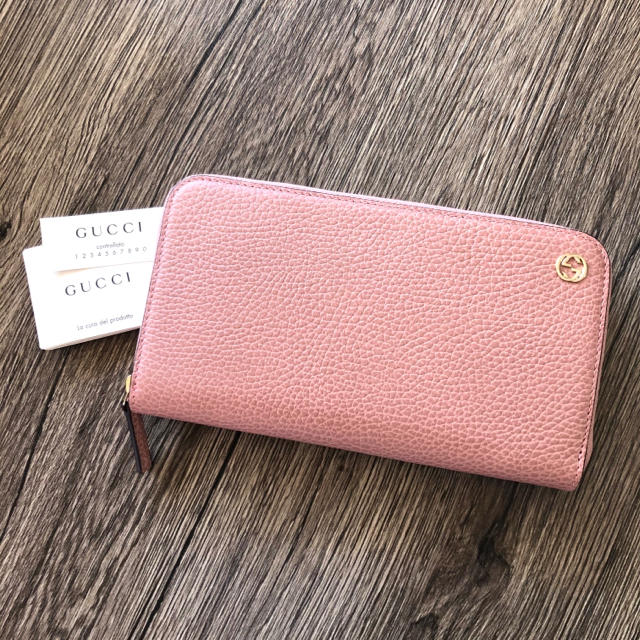 Gucci - 新品　グッチ GG ロゴ　ラウンド長財布✩︎⡱ ピンク　他カラーあります‼︎