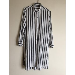 ザラ(ZARA)のザラ ロングシャツワンピース M(シャツ/ブラウス(長袖/七分))