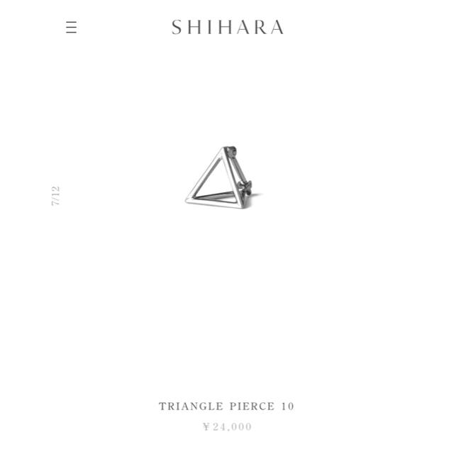 SHIHARA 3Dピアス　値下げアクセサリー