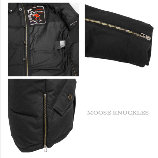 CANADA GOOSE(カナダグース)のMOOSEKNUCKLES ムースナックルズ 3Q ダウンジャケット ブラック  メンズのジャケット/アウター(ダウンジャケット)の商品写真