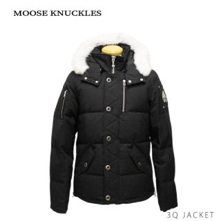 カナダグース(CANADA GOOSE)のMOOSEKNUCKLES ムースナックルズ 3Q ダウンジャケット ブラック (ダウンジャケット)