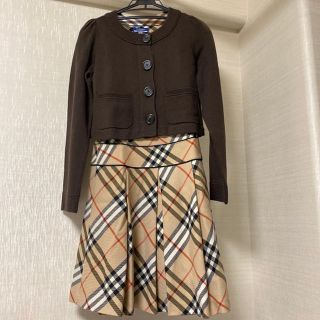 バーバリーブルーレーベル(BURBERRY BLUE LABEL)の☆美品☆バーバリーブルーレーベル　ボレロ　ホースマーク カーディガン(ボレロ)